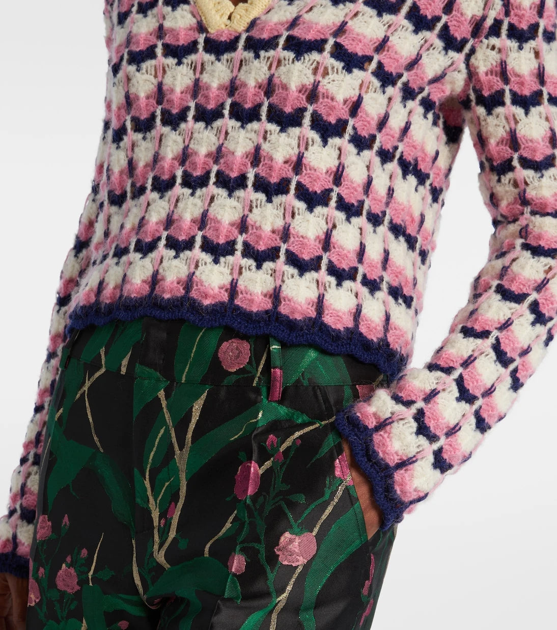 La DoubleJ - Picket wool-blend polo sweater