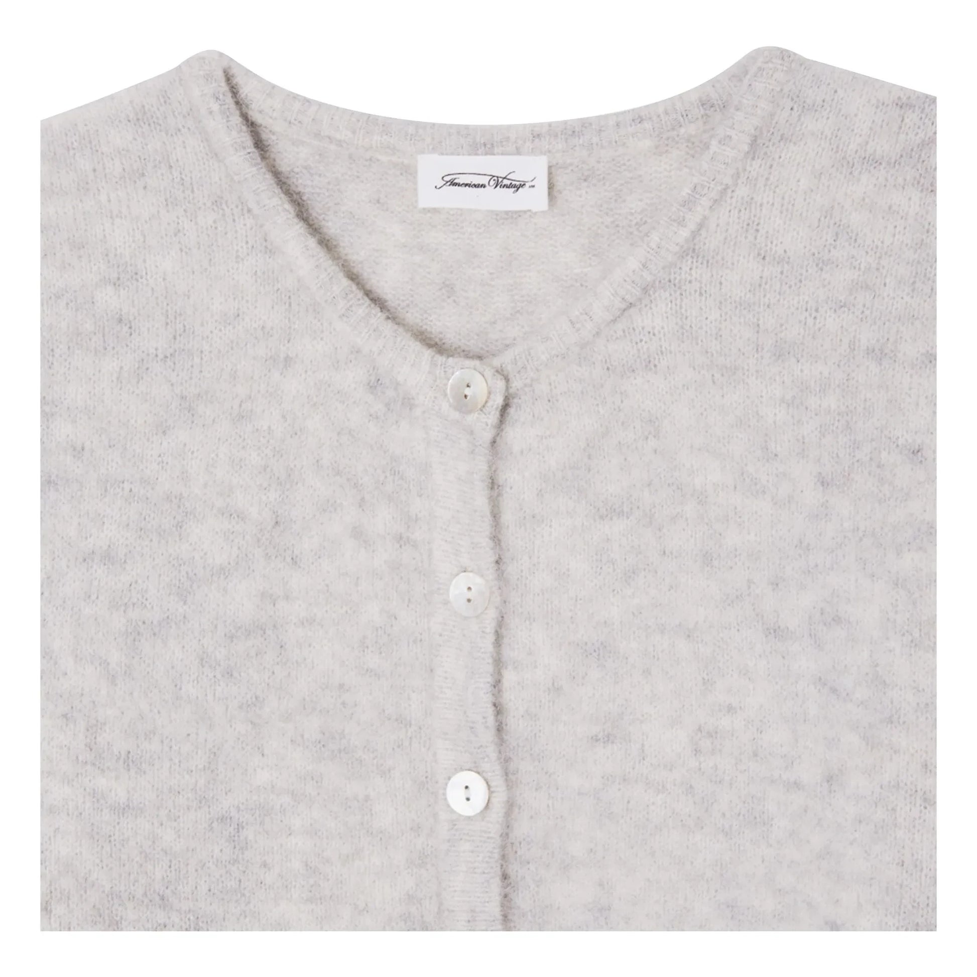 American Vintage - Vitow Alpaca and Wool Vest | Light grey