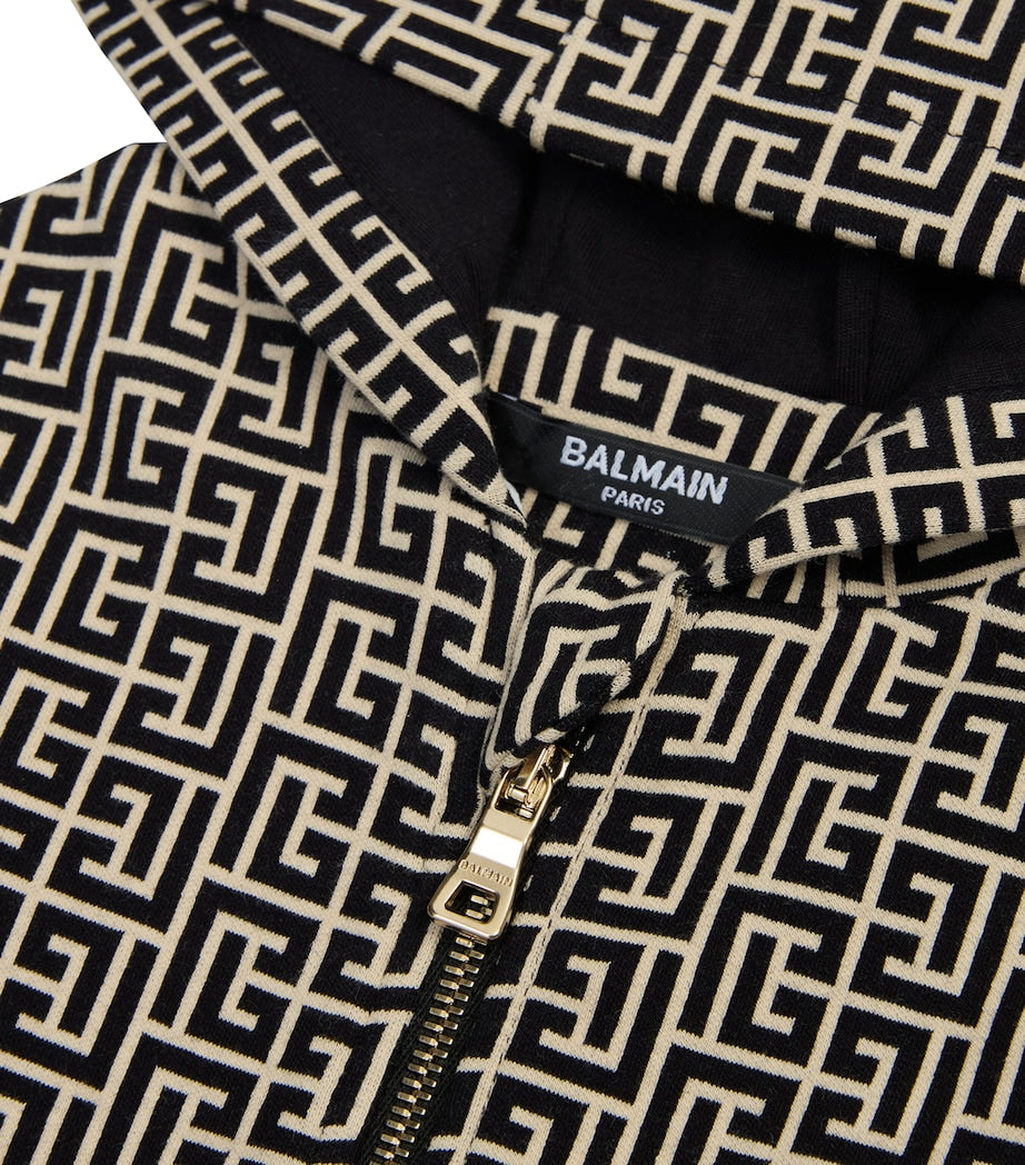 Balmain Kids Pattern Print Hoodie (6-36 Months)