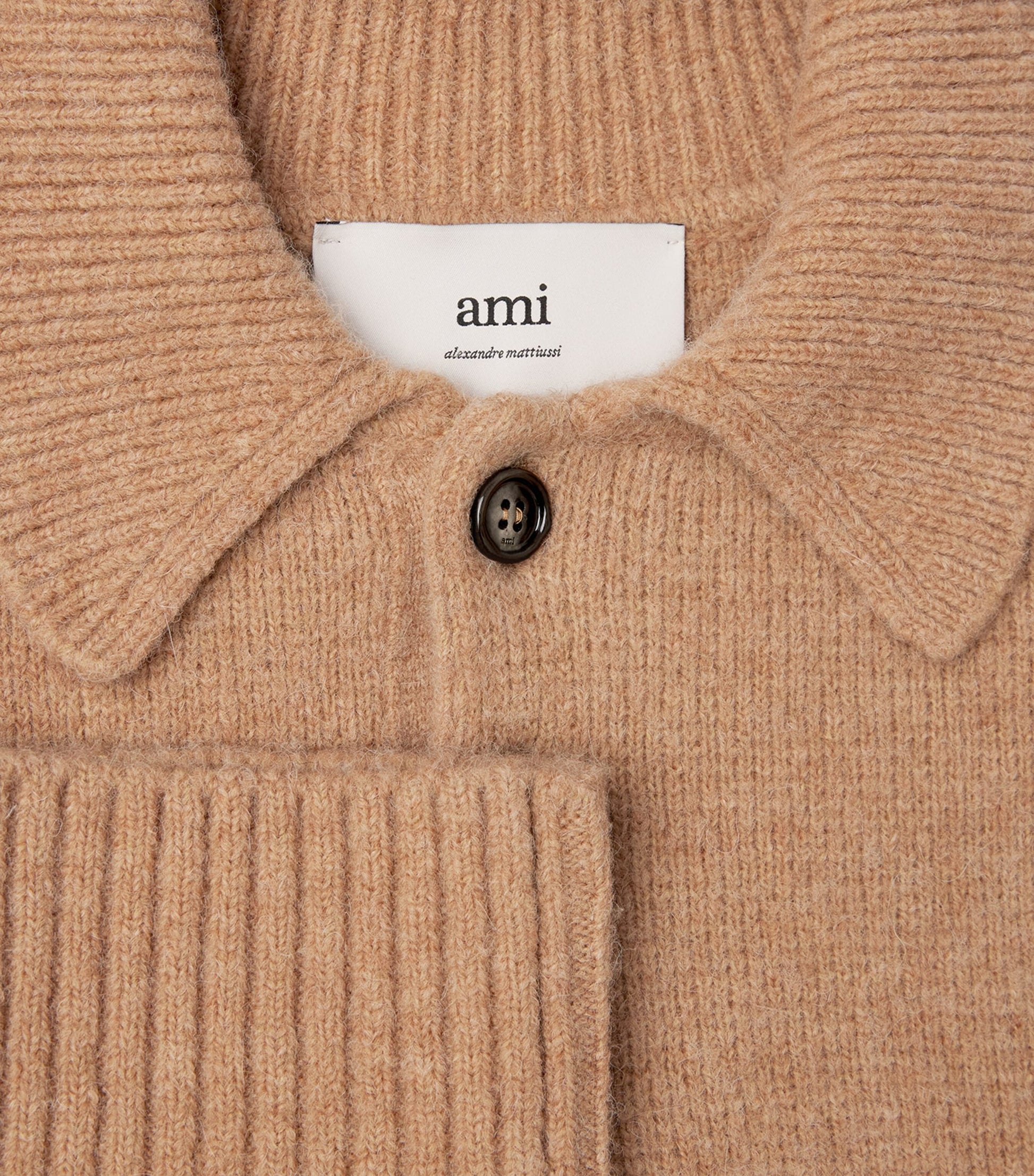 Alpaca-Blend Ami de Coeur Polo Sweater