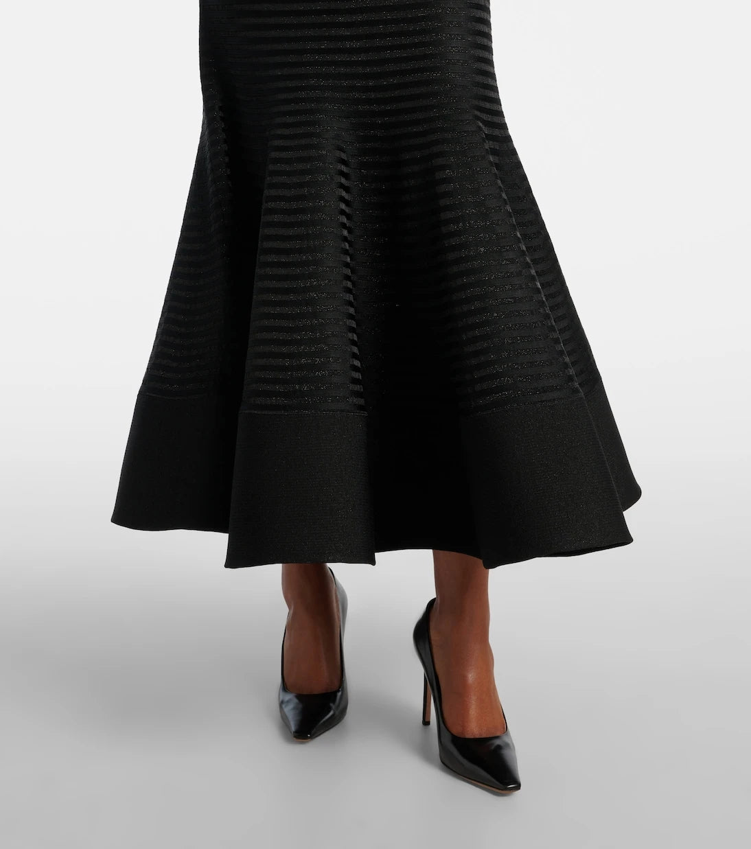Carolina Herrera - Off-shoulder striped maxi dress