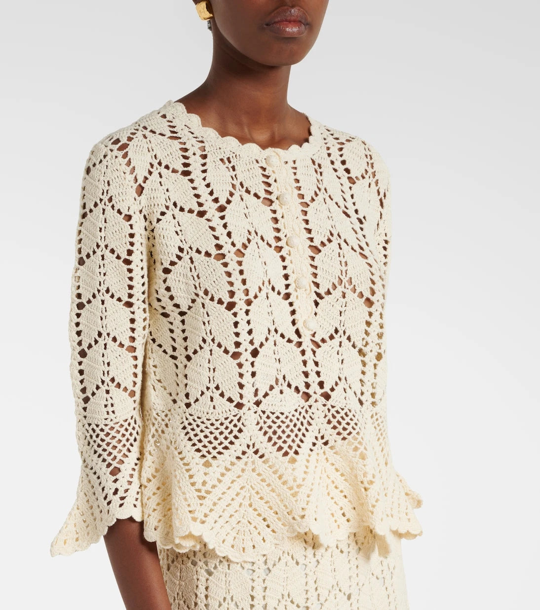 Zimmermann - Crochet cotton top