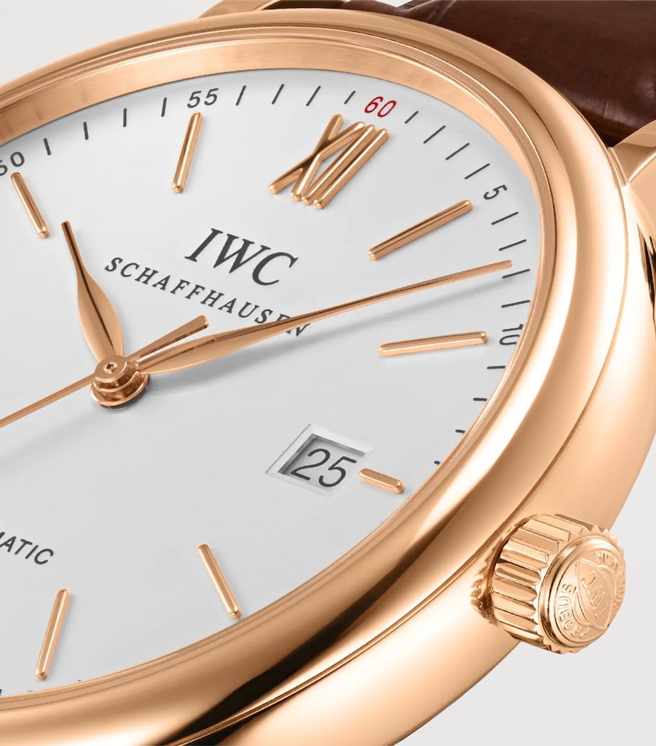 IWC Schaffhausen Rose Gold Portofino Automatic Watch 40mm