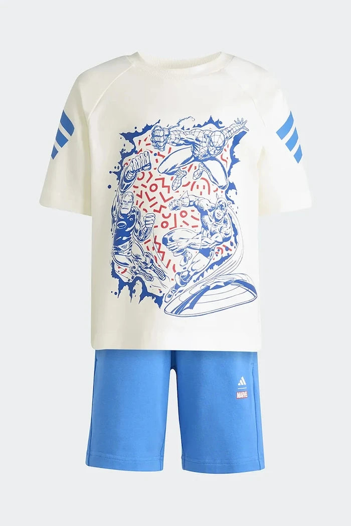 Детски памучен комплект adidas Marvel
