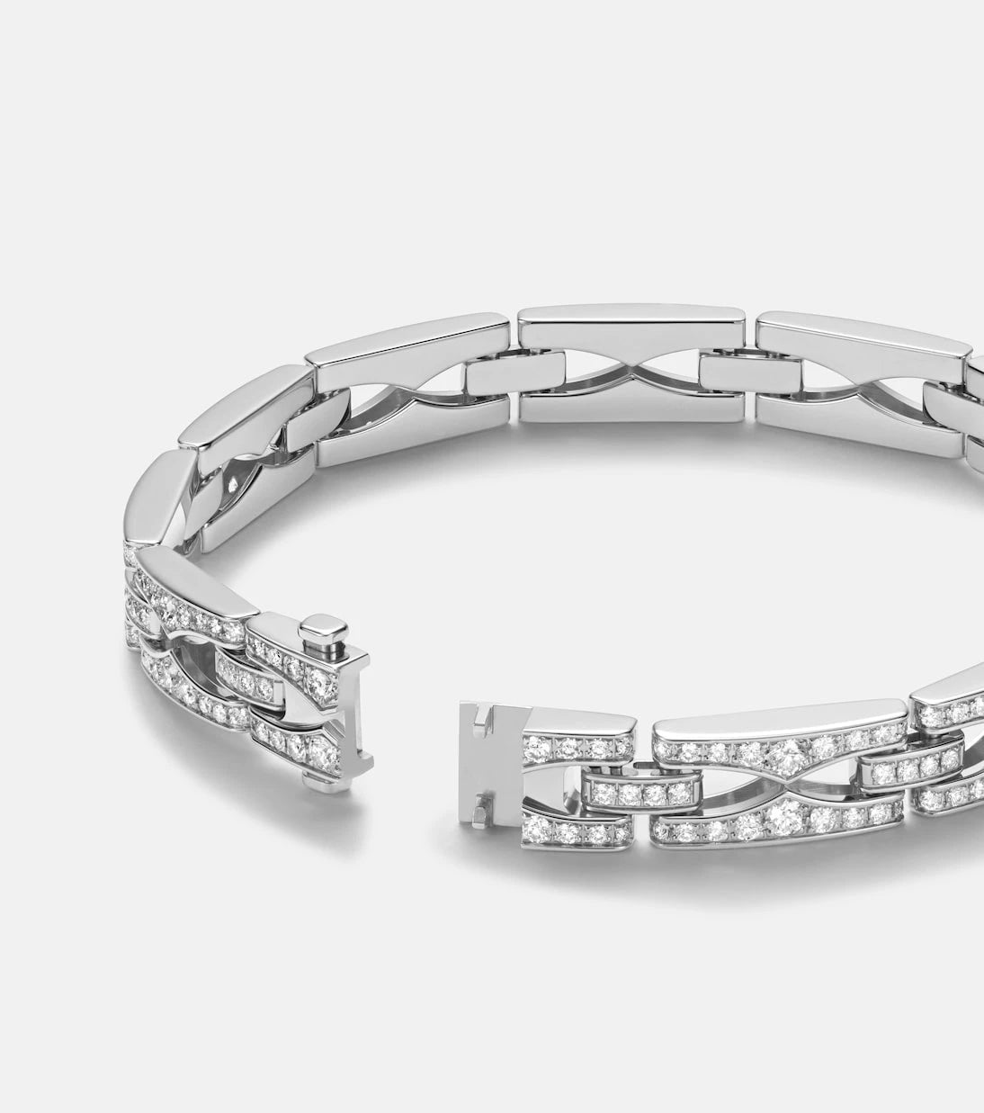 Bvlgari - B.zero1 18kt white gold bracelet with diamonds