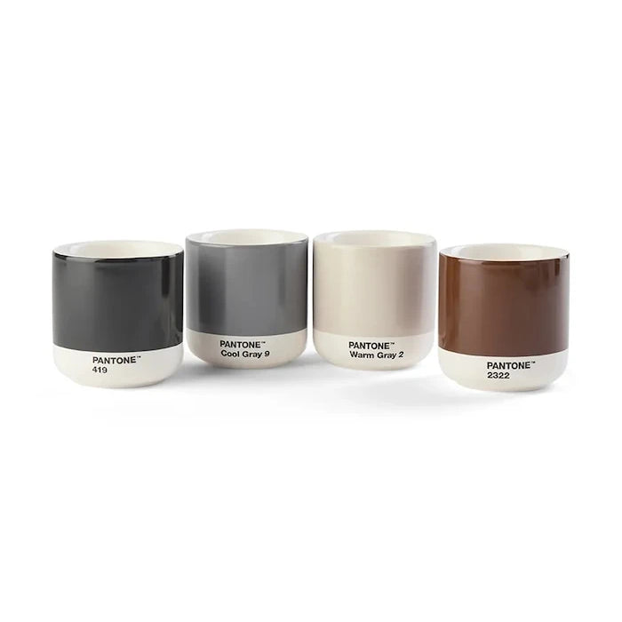 Pantone porselenden yapılmış seramik fincan seti