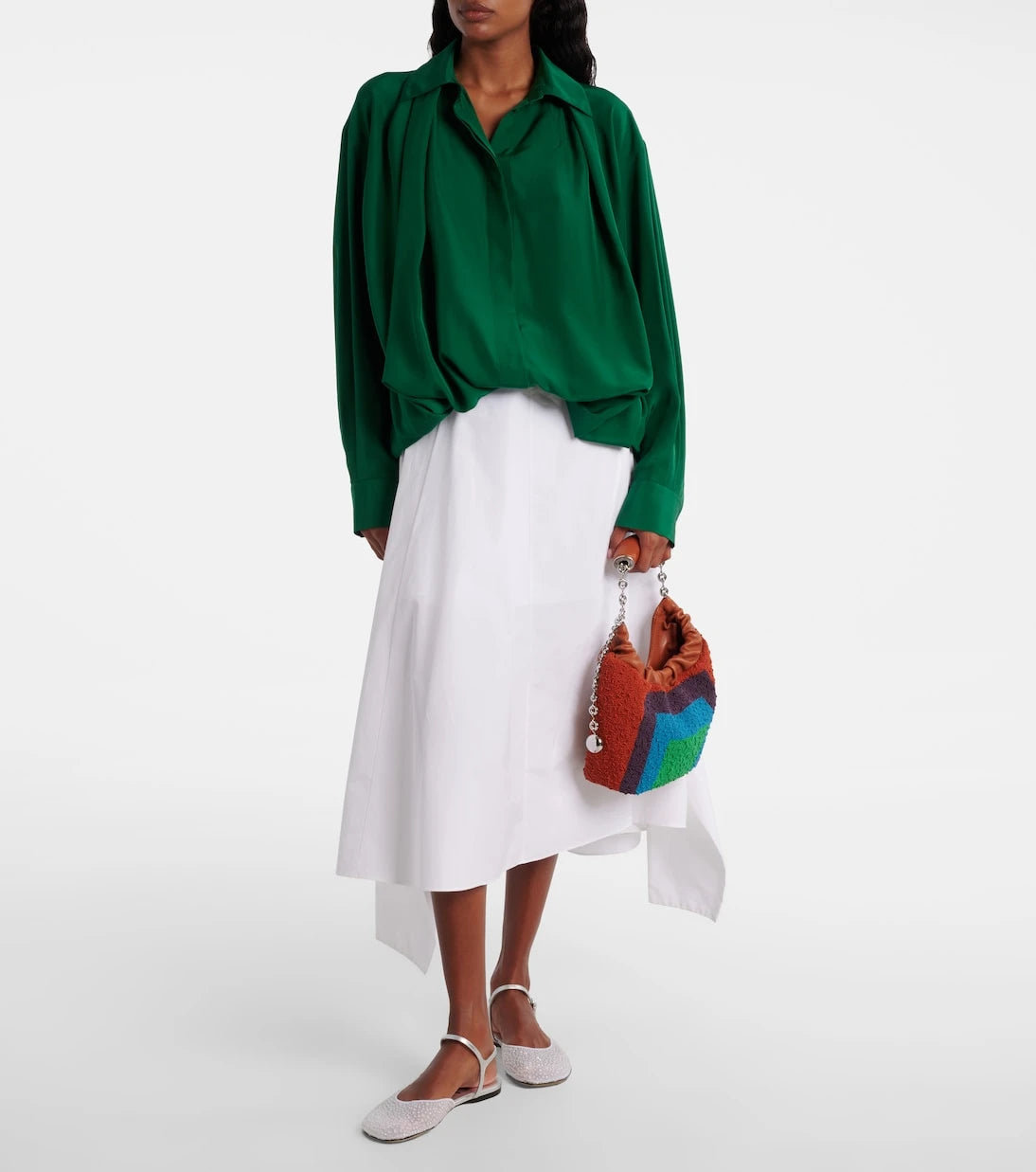 Loewe - Squeeze Mini beaded leather tote bag