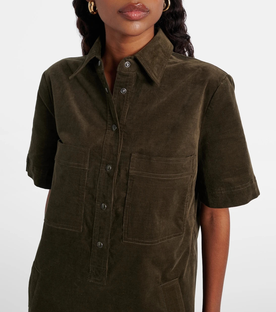 Veronica Beard - Koulis cotton-blend corduroy minidress