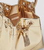 Jimmy Choo Gold Bon Bon Top-Handle Bag