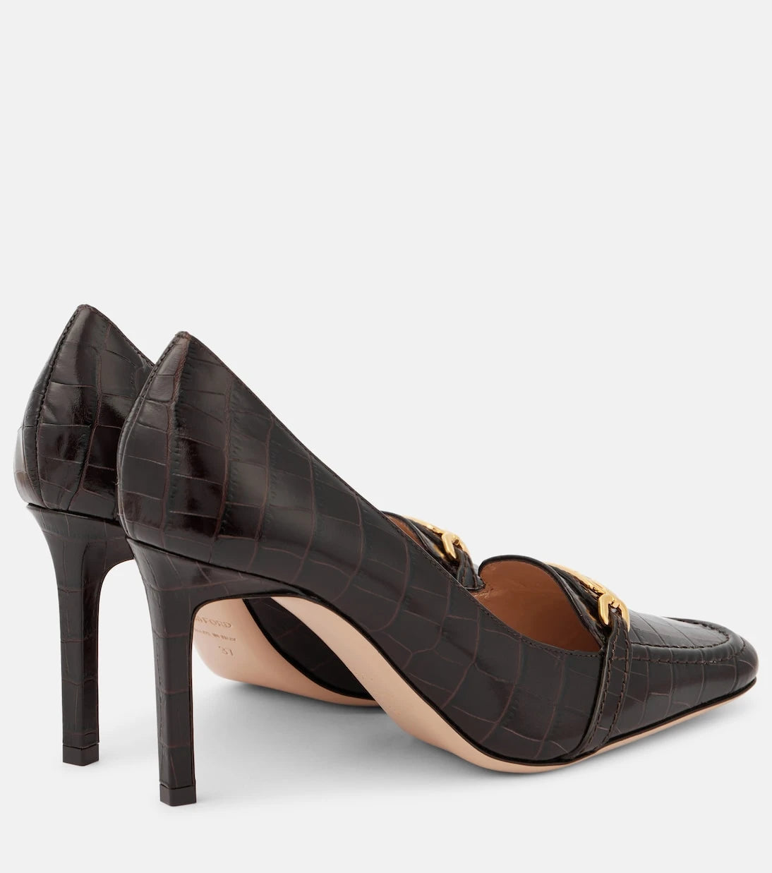Tom Ford - Whitney 85 croc-effect leather pumps