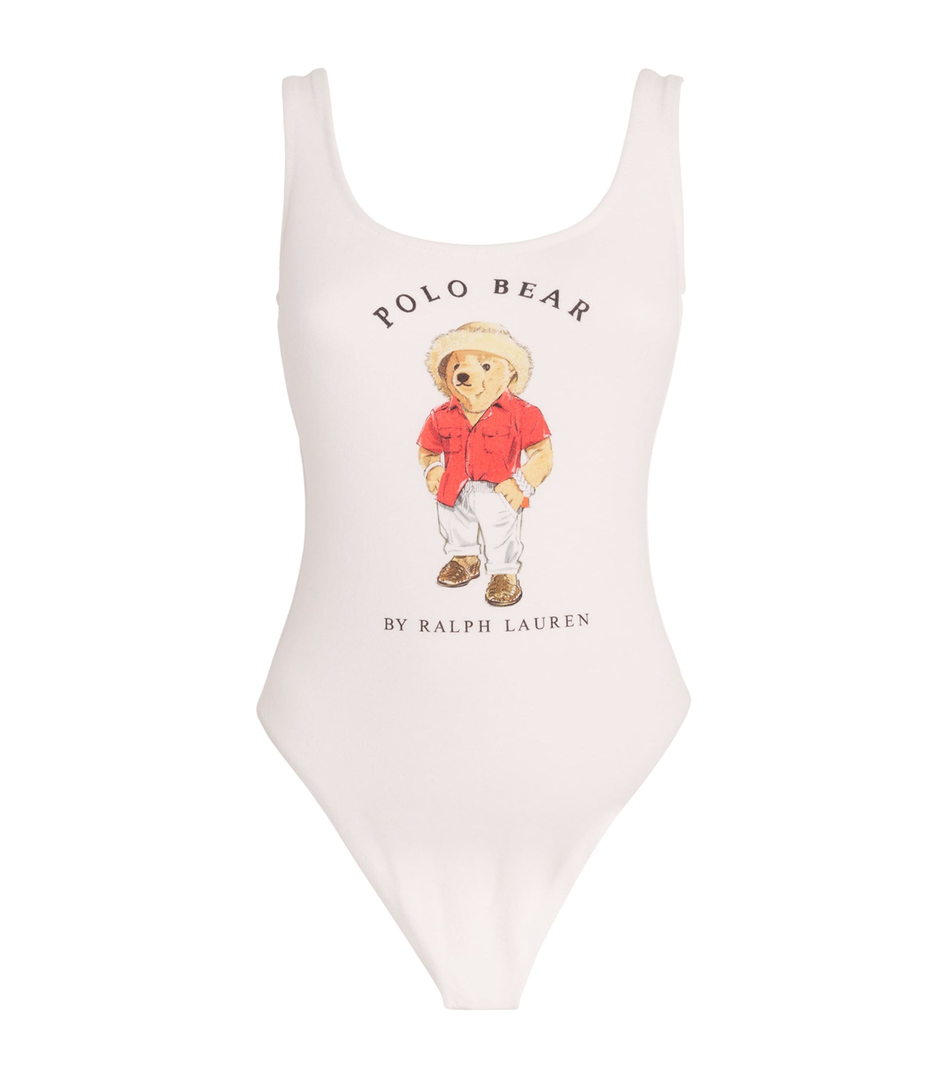 White Polo Bear Swimsuit