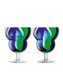 Set of 2 Folk Wine Glasses (230ml)