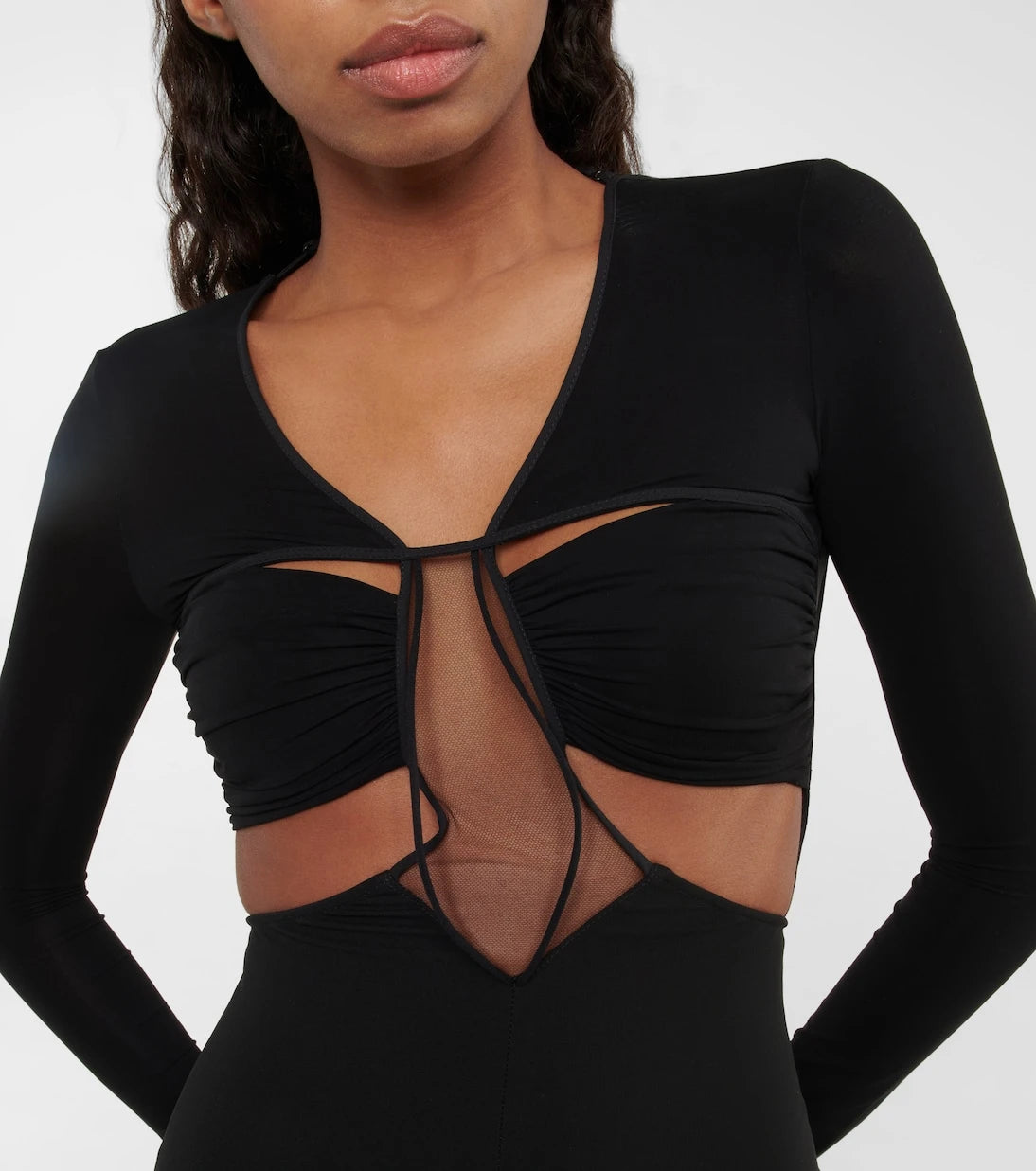 Nensi Dojaka - Cutout jersey minidress
