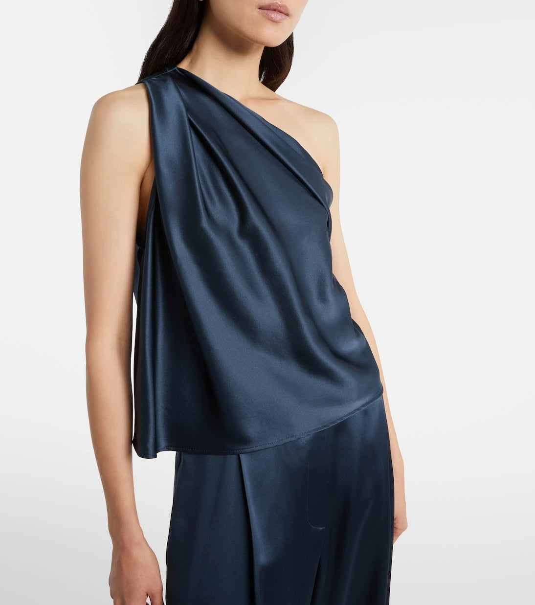 The Sei - One-shoulder silk satin top