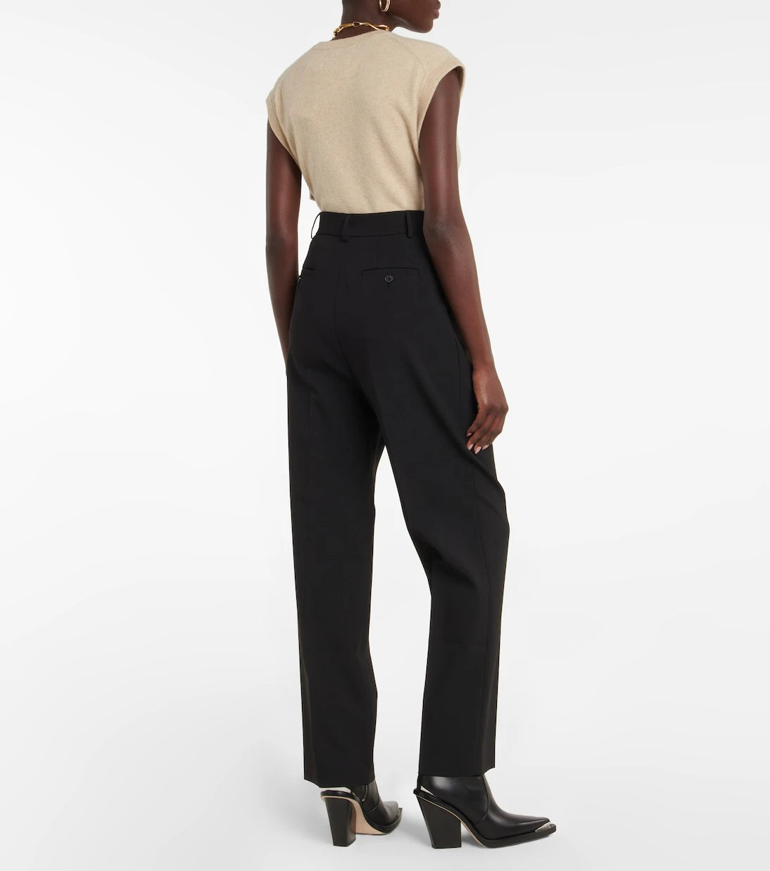 The Frankie Shop - Bea twill high-rise pants