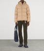 Beige Detachable-Sleeve Puffer Jacket