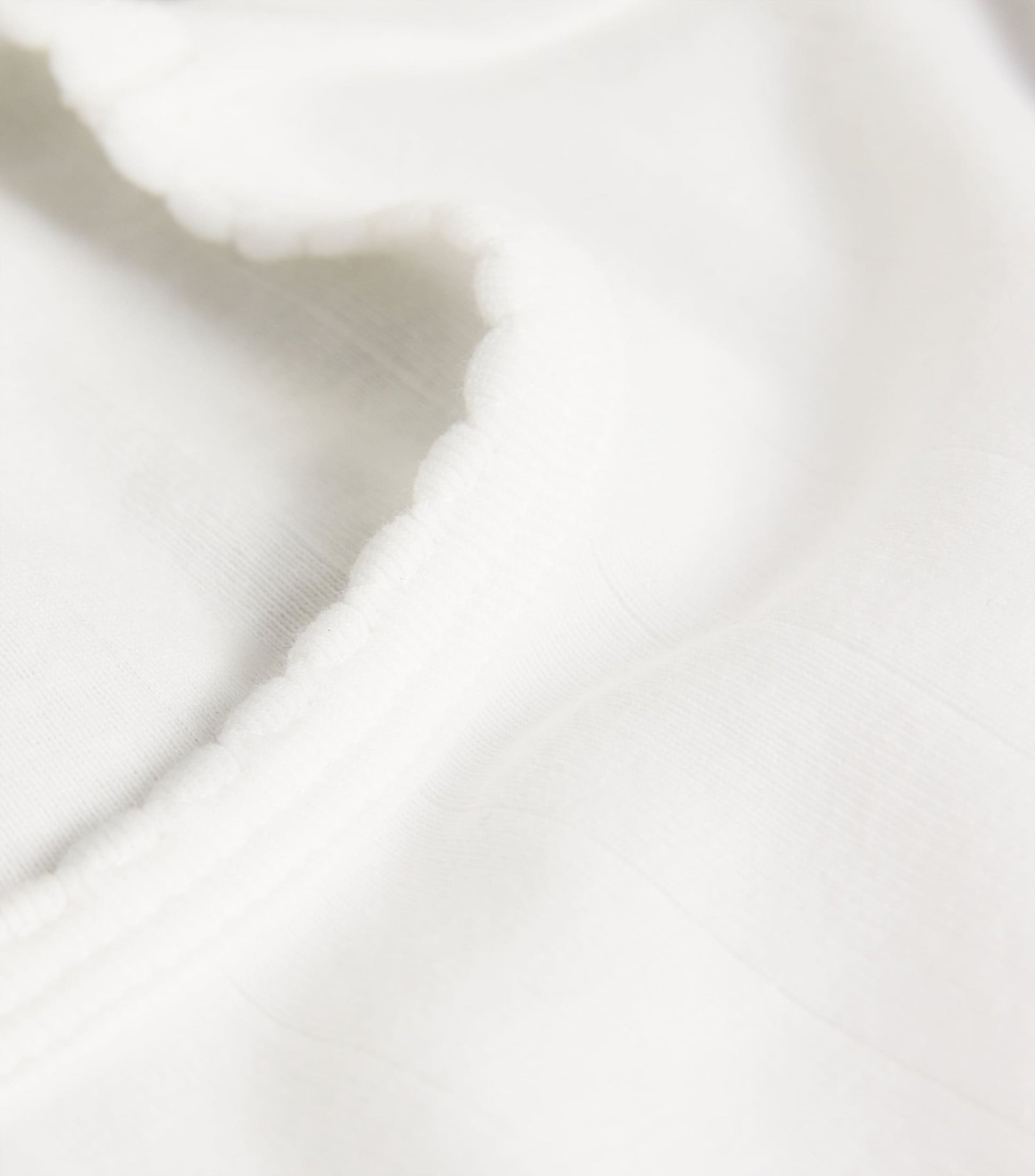 White Stretch-Cotton Drop Needle Baby T-Shirt