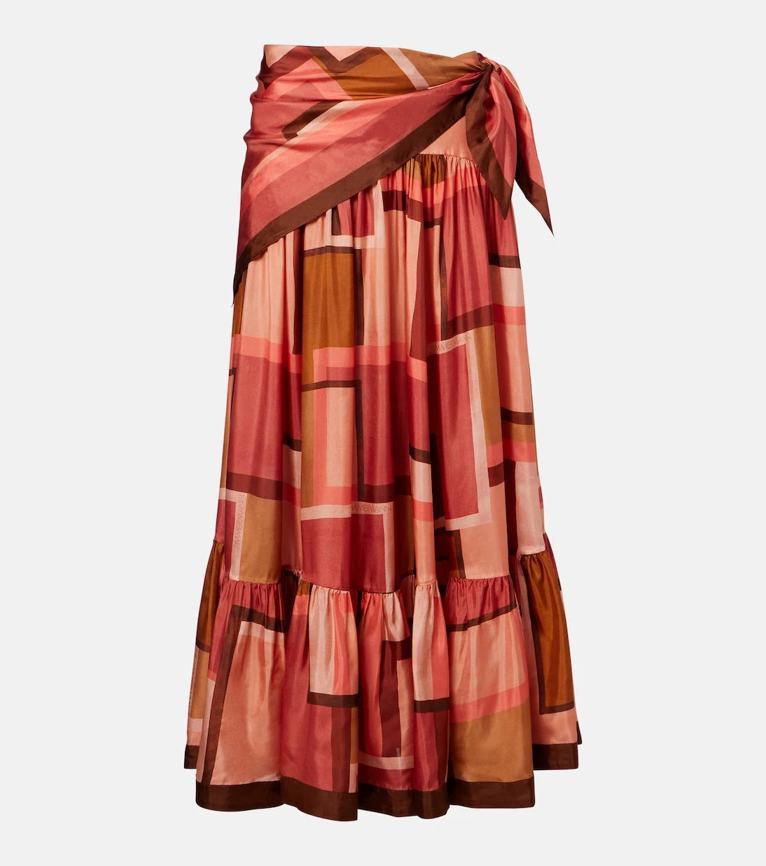 Zimmermann - Como printed silk maxi skirt