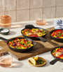 Set of 4 Cast Iron Gourmand Mini Skillets (16cm)