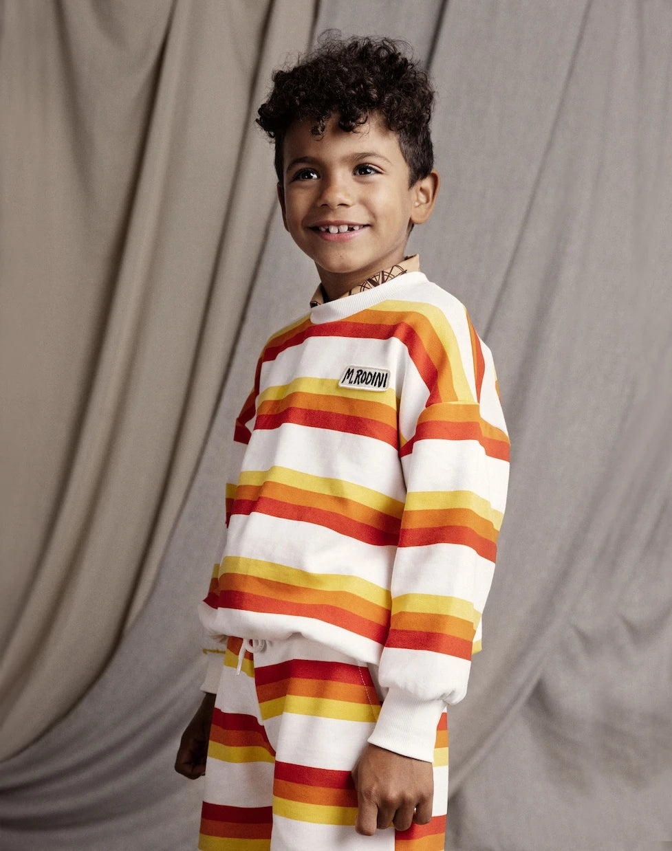 Mini Rodini - Stripe cotton jersey sweatshirt
