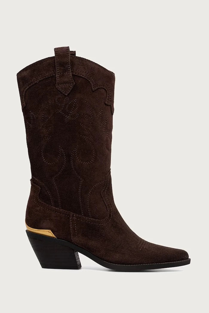 Kadın süet kovboy çizmeleri AUSTIN 05
