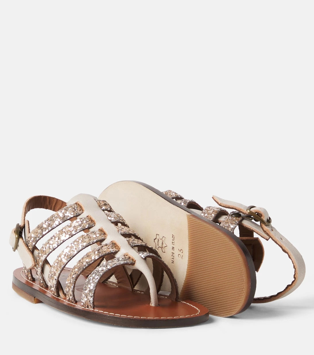 PèPè - Sequined leather sandals