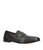 Zegna Leather-Cashmere L'Asola SECONDSKIN Loafers