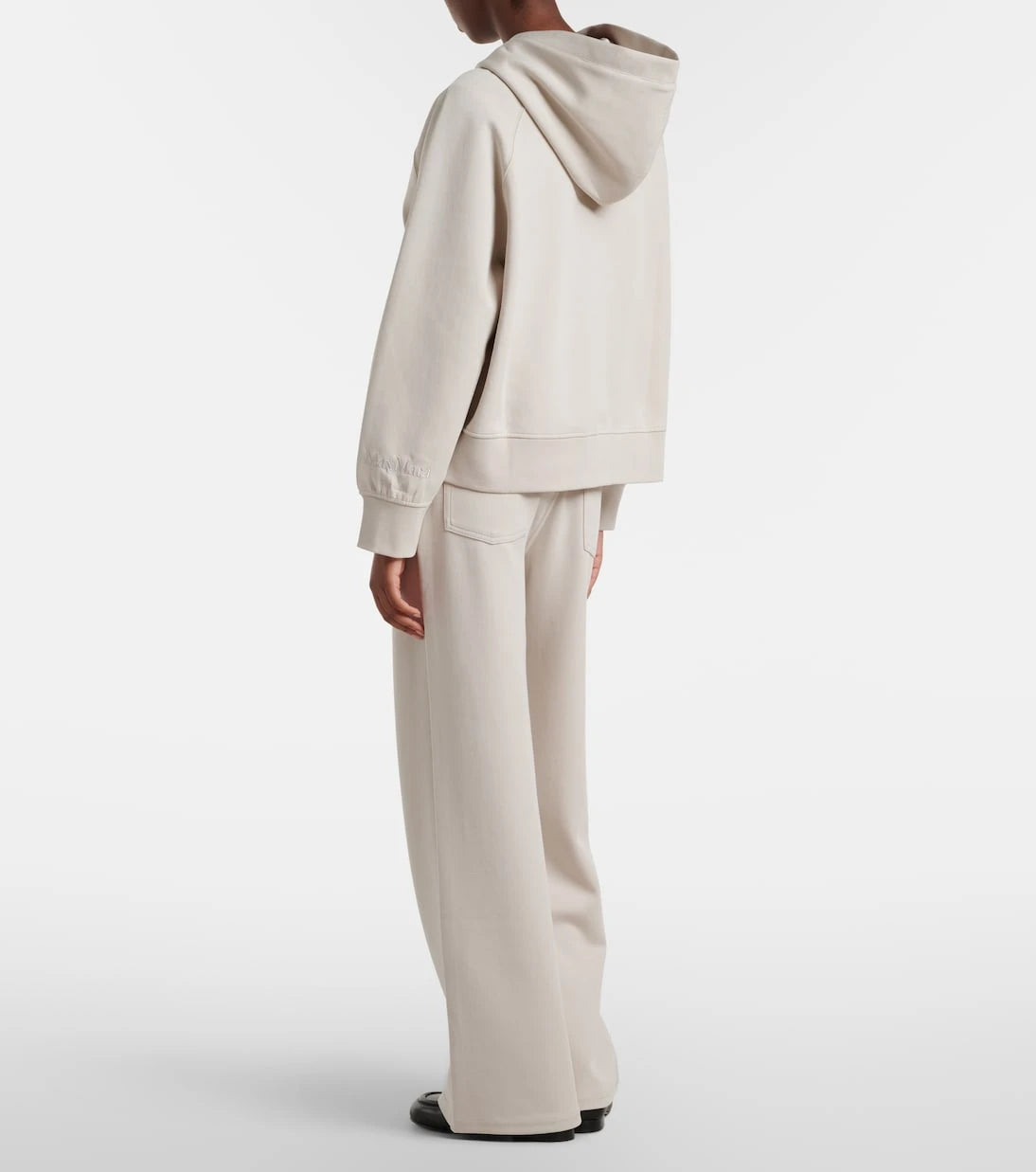 'S Max Mara - بنطلون بريوسو بقصة أرجل واسعة من مزيج القطن