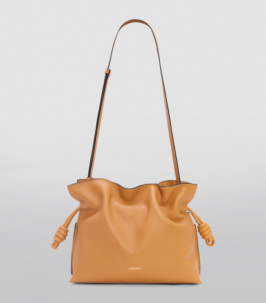 LOEWE Beige Leather Flamenco Purse