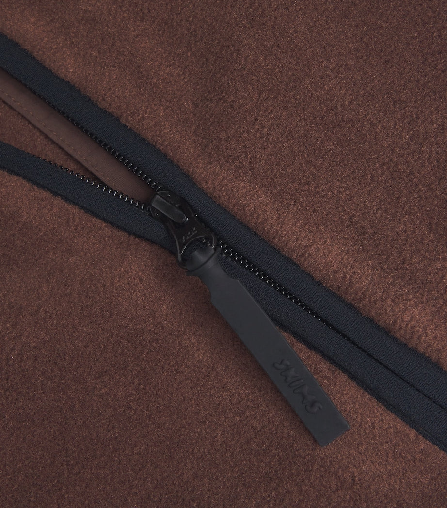 Skims Brown Polar Fleece Gilet