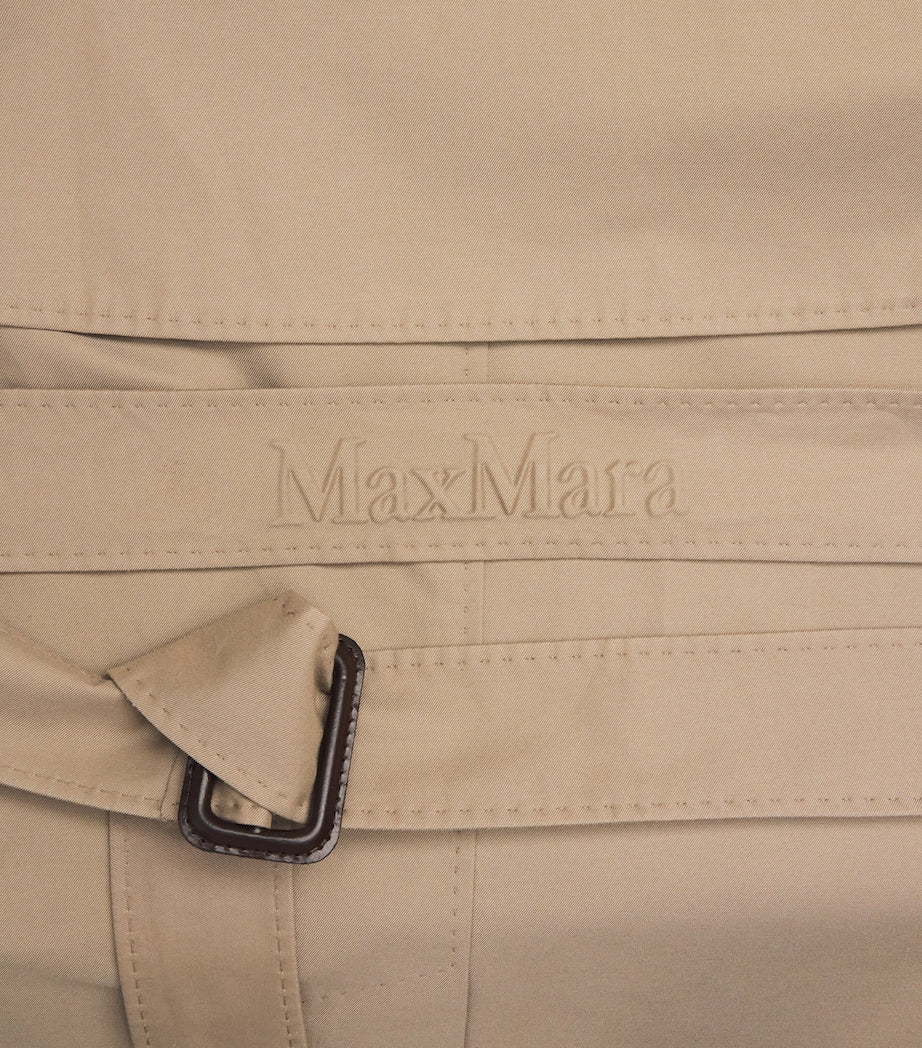 Max Mara Beige Double-Breasted Raincoat