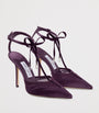 Afia 100 Satin-Mesh-Velvet Pumps