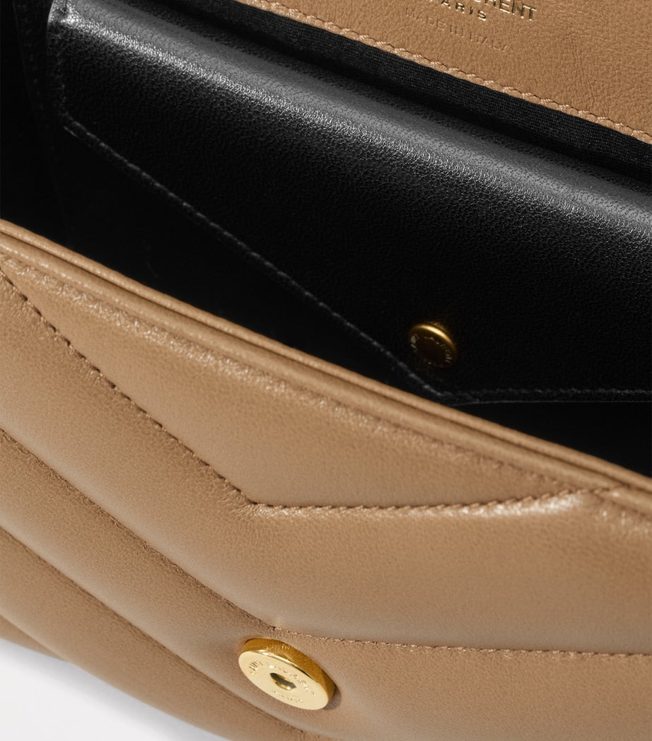 Saint Laurent Brown Small Loulou Shoulder Bag