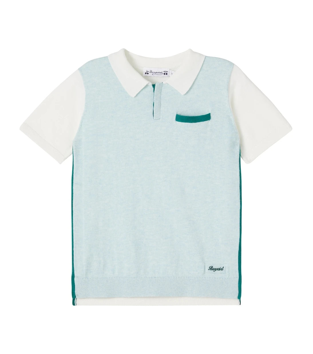 Bonpoint - Laser knitted cotton polo shirt