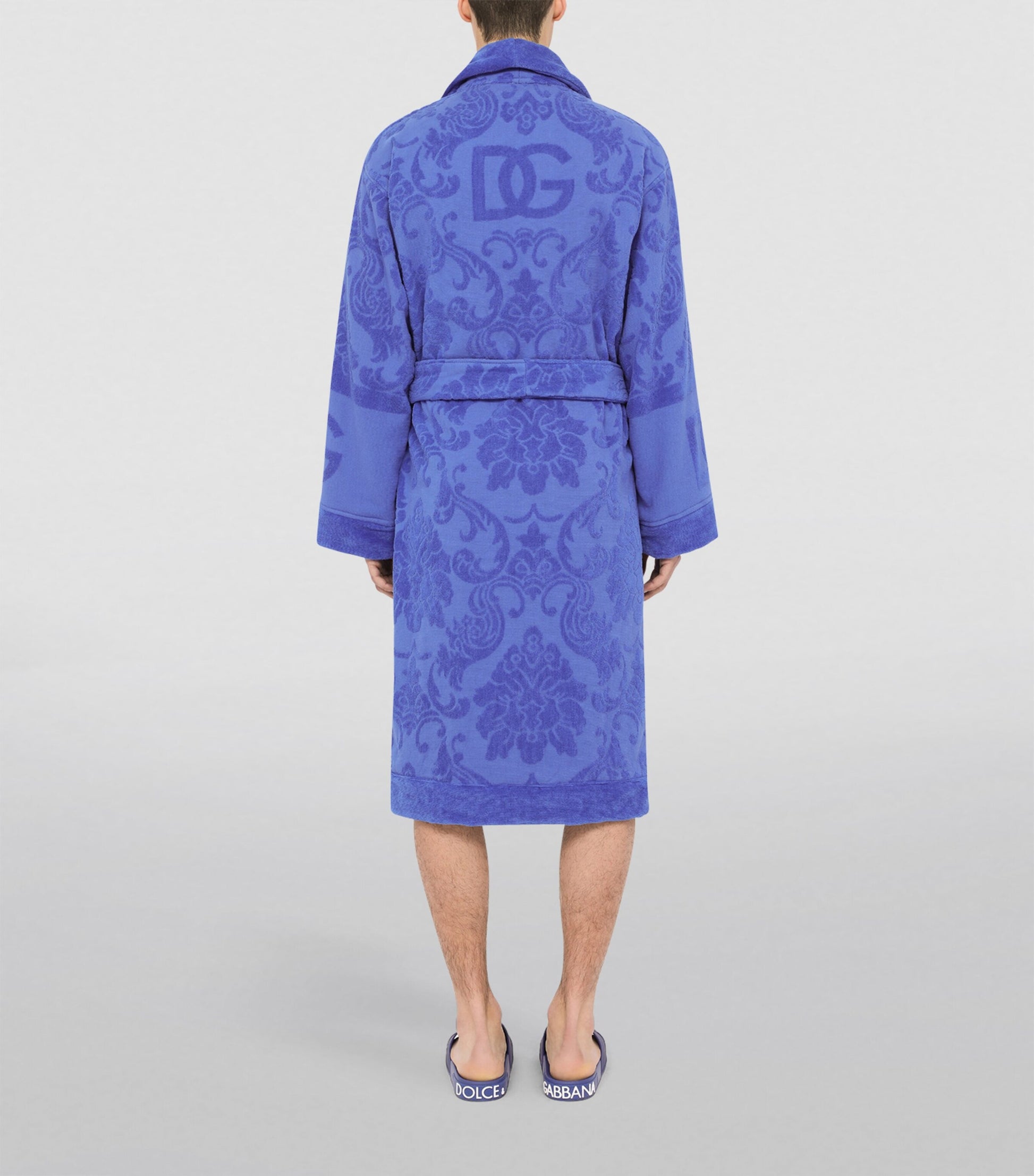 Dolce & Gabbana Casa Terry Cotton DG Logo Robe