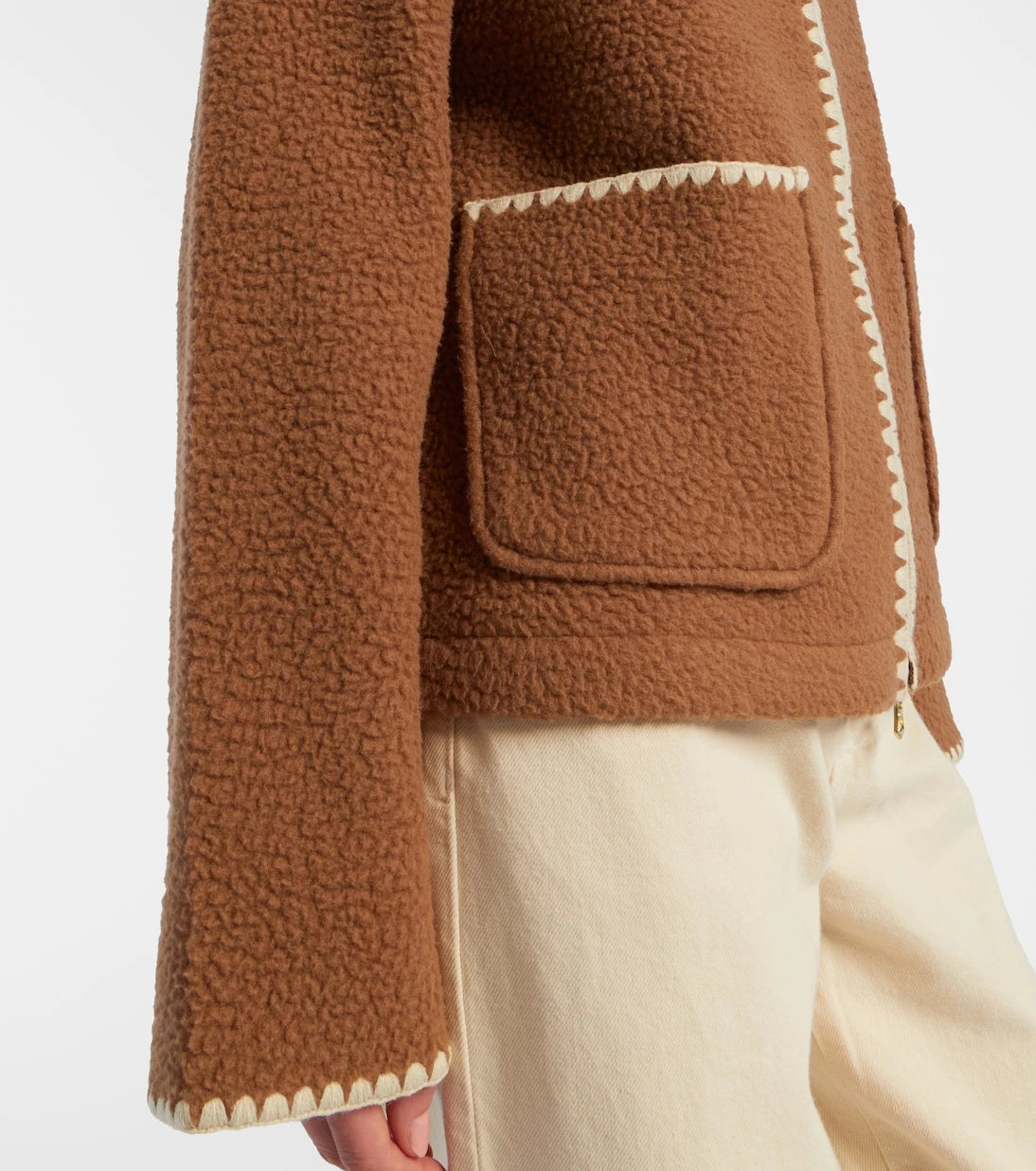 Varley - Ruiko embroidered fleece zip-up jacket