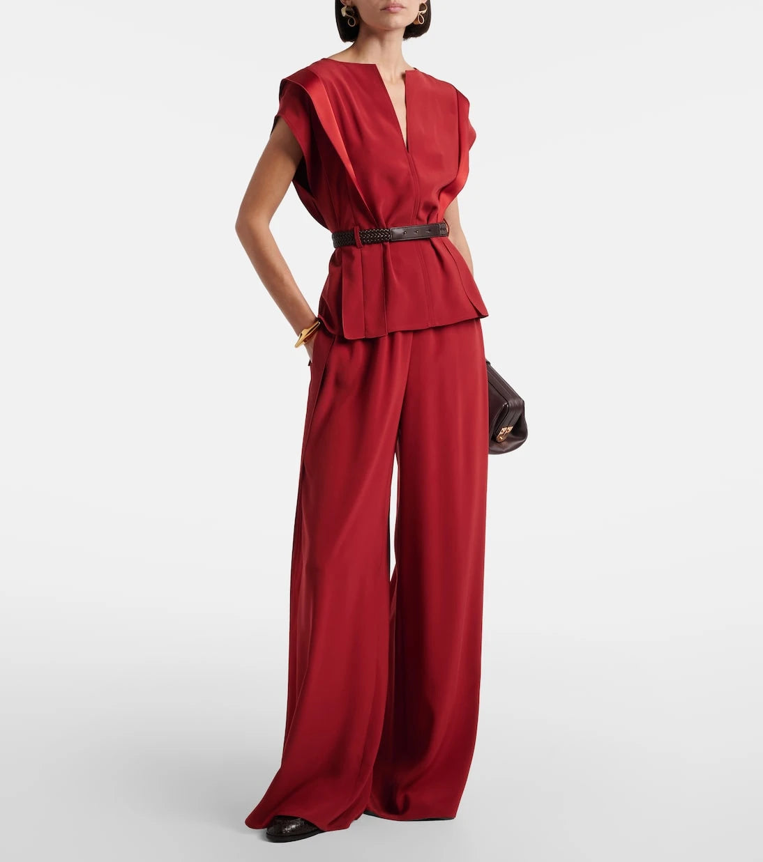 Max Mara - Crêpe wide-leg pants