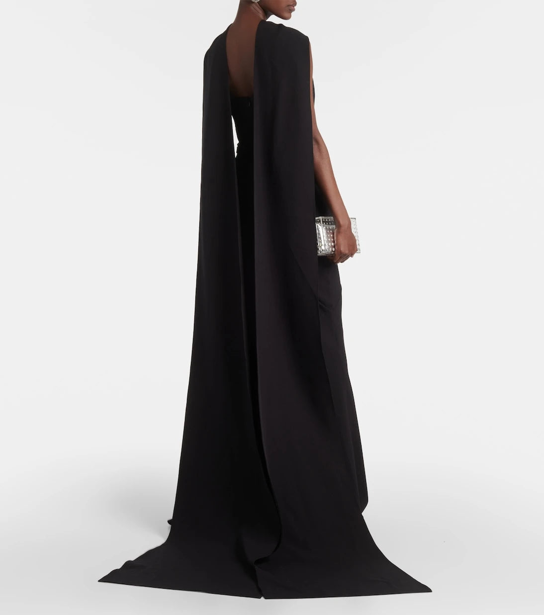 Safiyaa - Lilien caped crepe gown