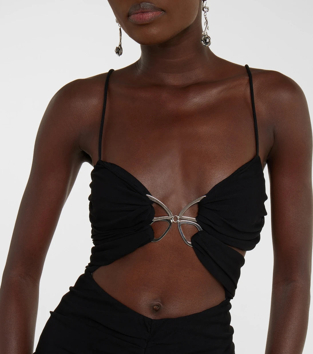 Blumarine - Cutout jersey gown