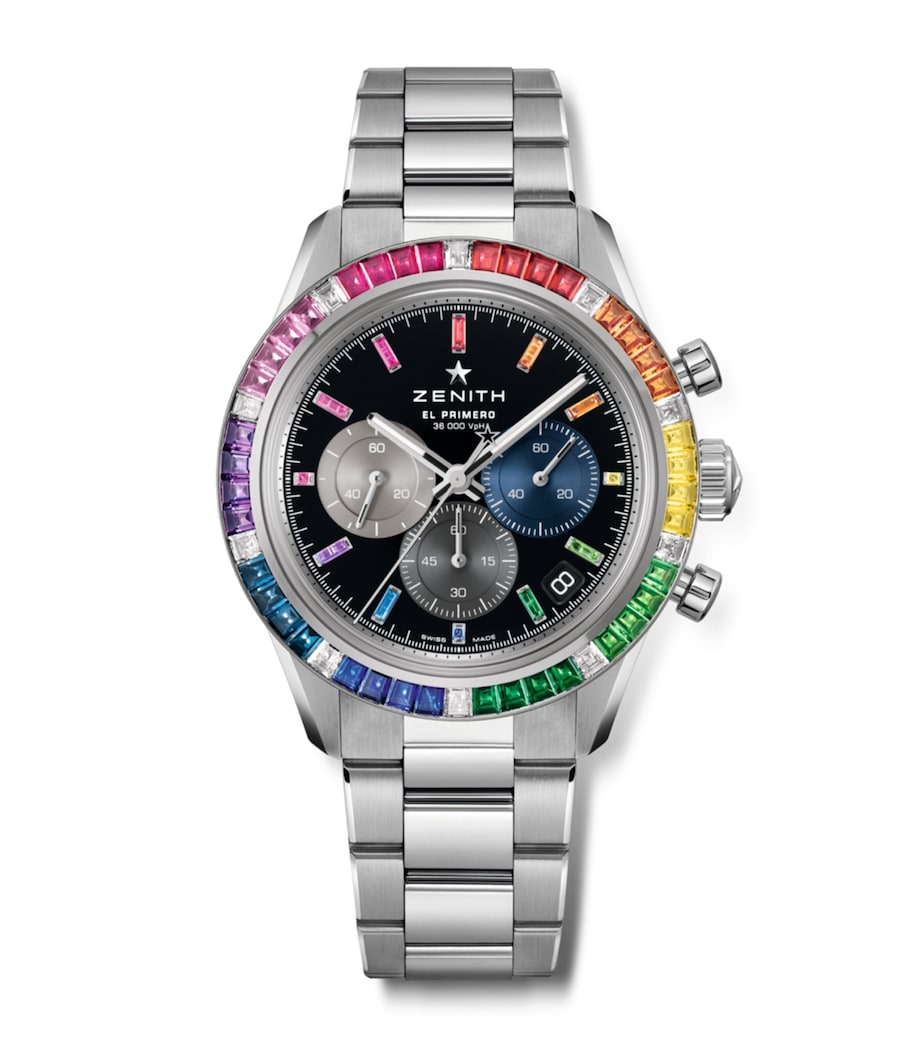 Zenith White Gold, Diamond and Sapphire Chronomaster Sport Watch 41mm