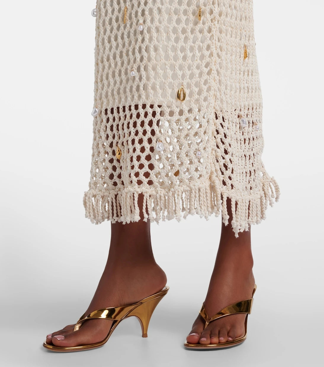 Simkhai - Coralia embellished crochet midi dress