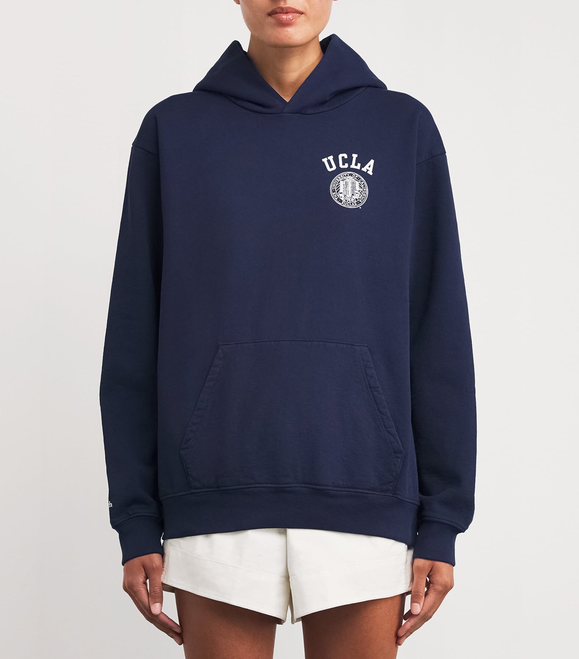 Sporty & Rich Navy UCLA Crest Hoodie
