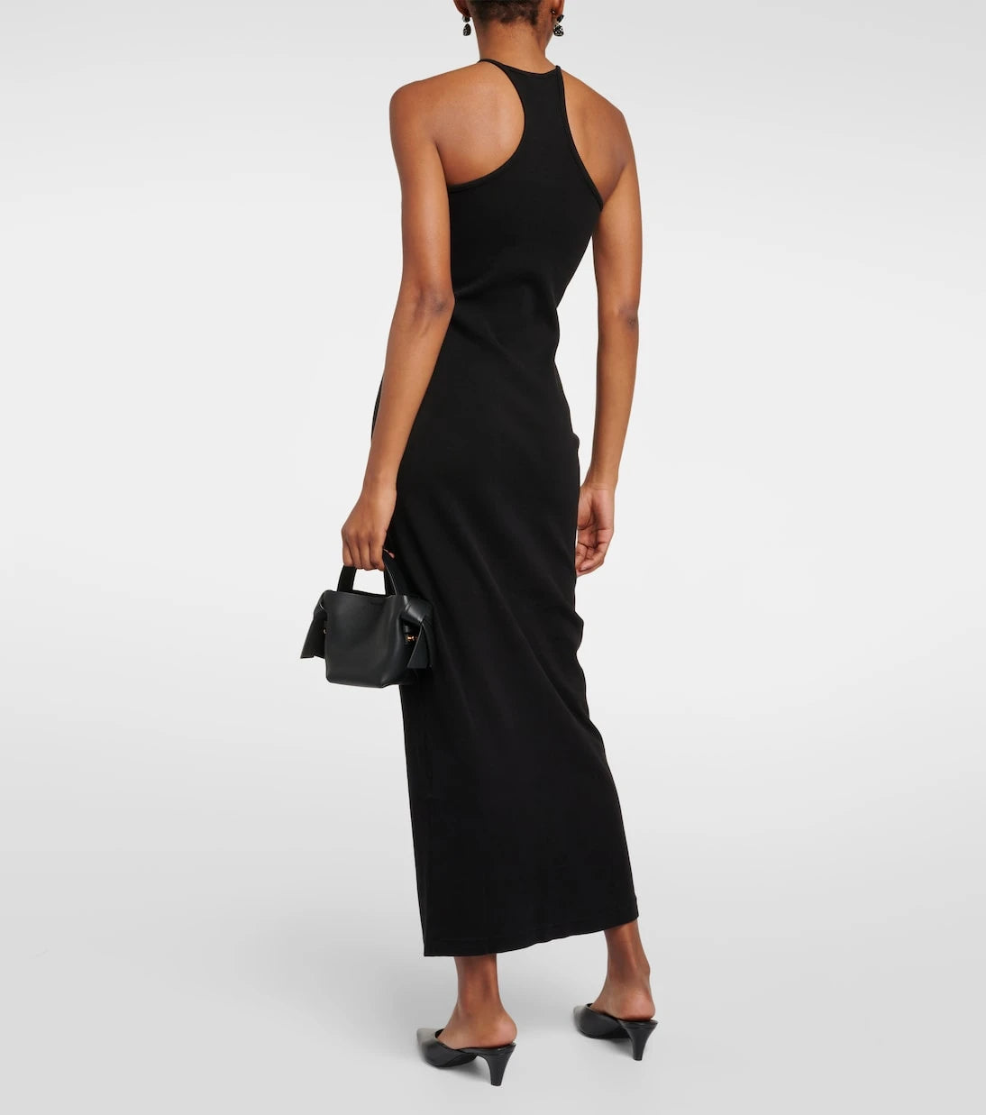 Re/Done - Ribbed-knit cotton-blend midi dress