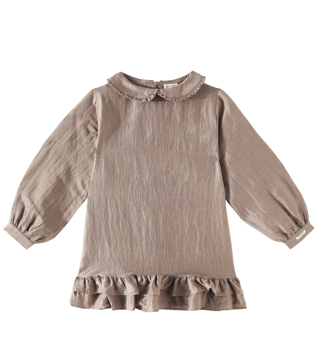 Donsje - Luus ruffled hemp-blend dress
