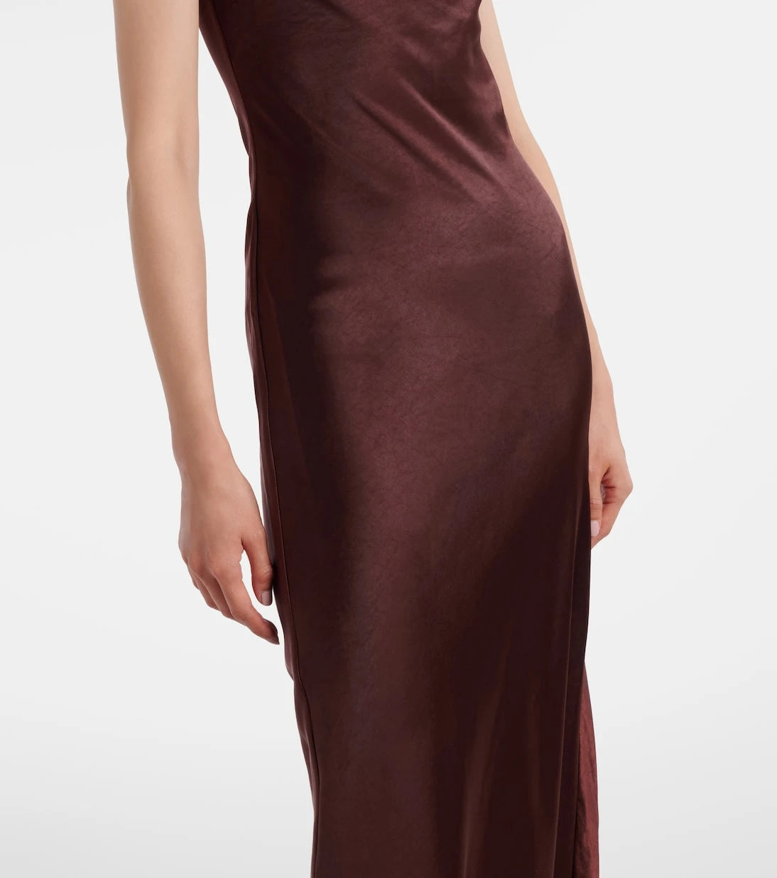 Self-Portrait - Embellished satin gown