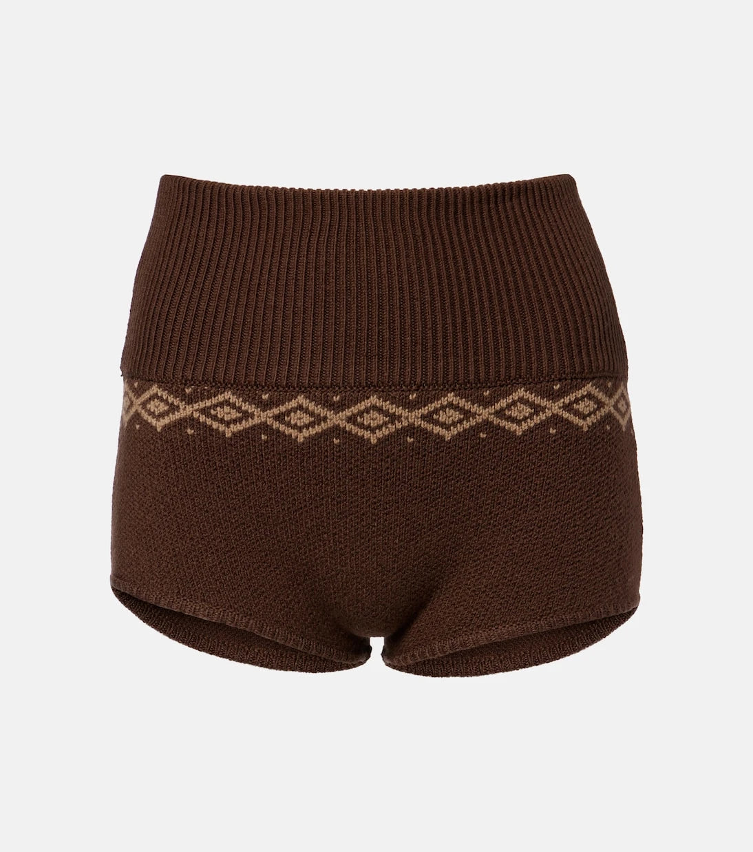 Magda Butrym - Jacquard wool shorts