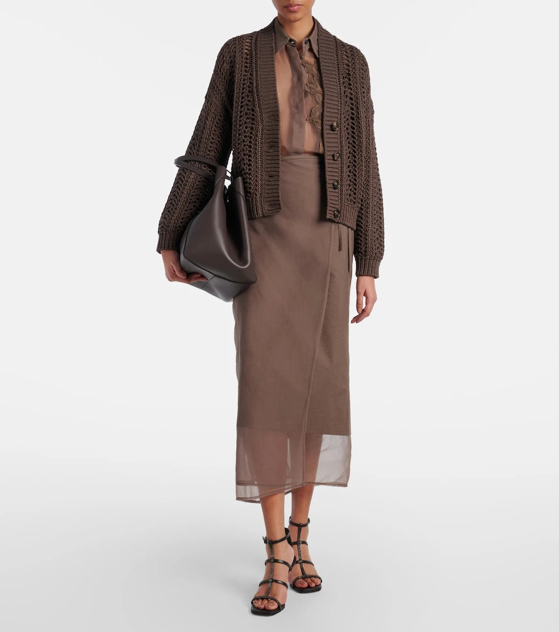 Brunello Cucinelli - Monili leather sandals