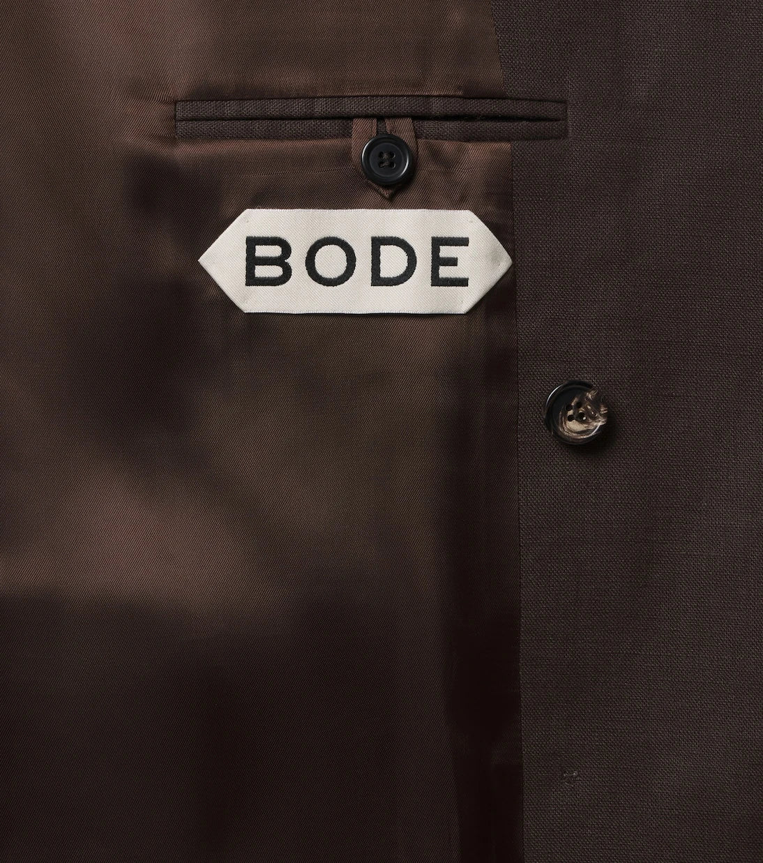 Bode - Double-breasted linen blazer