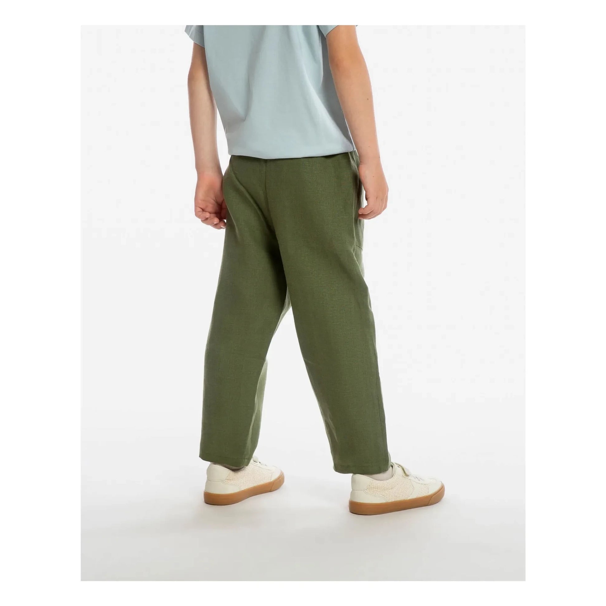Matona - Garden Linen Pants | Olive
