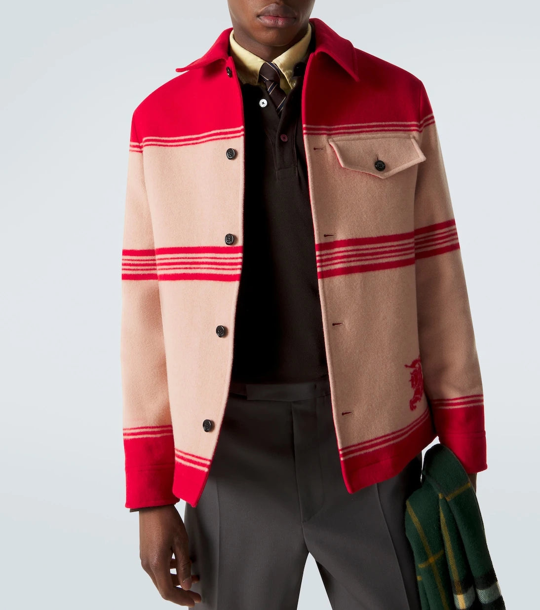 Burberry - جاكيت EKD من مزيج الصوف